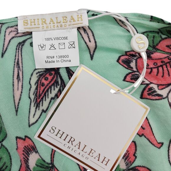Shiraleah Chicago Mint Barbarossa Kimono Cover Up Womens OS Floral Bohemian - Picture 10 of 11